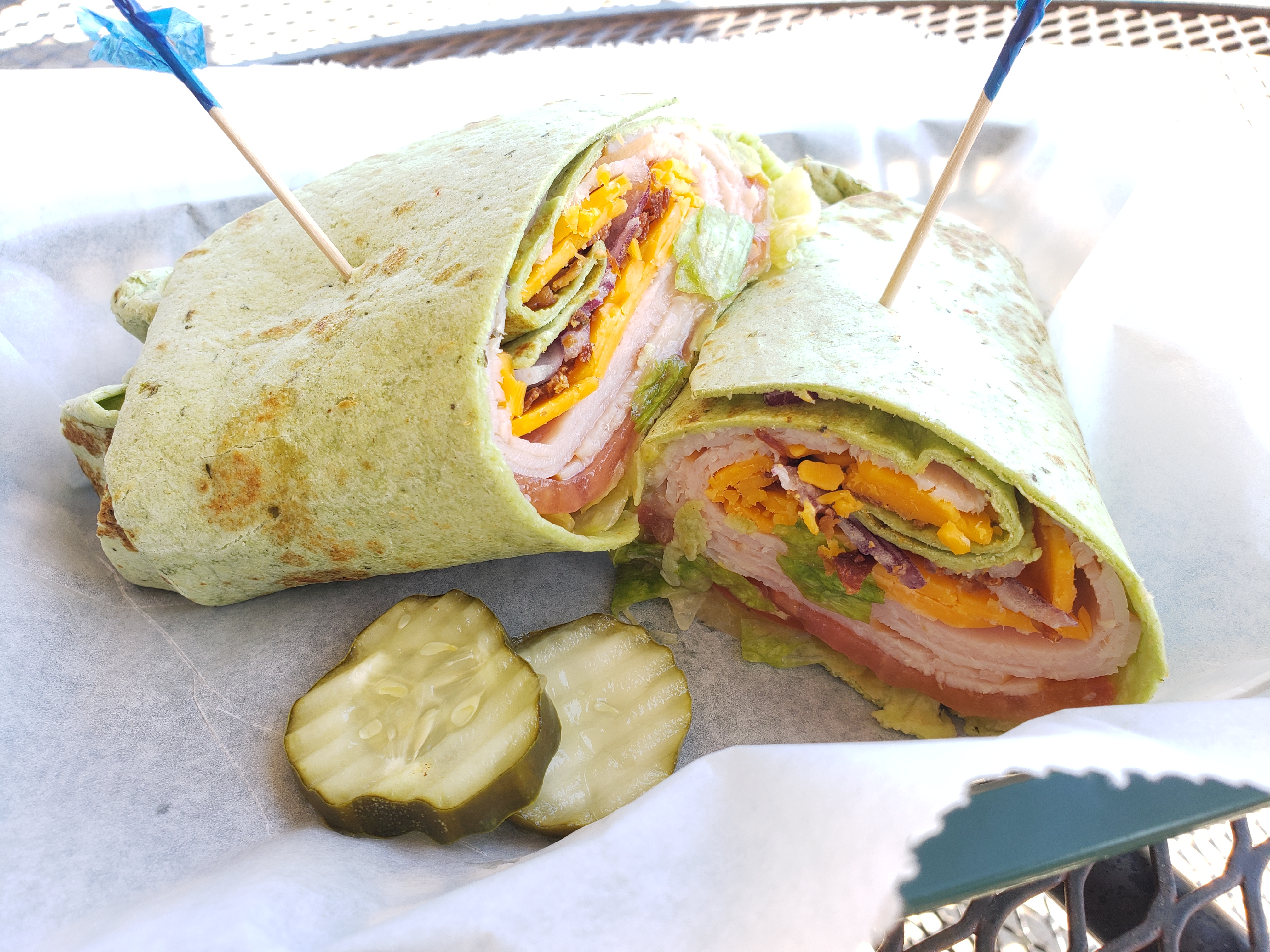 Turkey Club Wrap, $6.25